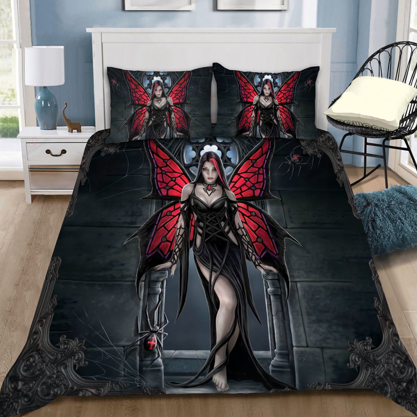 Angel & Demon Gothic Art Bedding Set HAC100701-NM-Bedding Set-NM-Twin-Vibe Cosy™