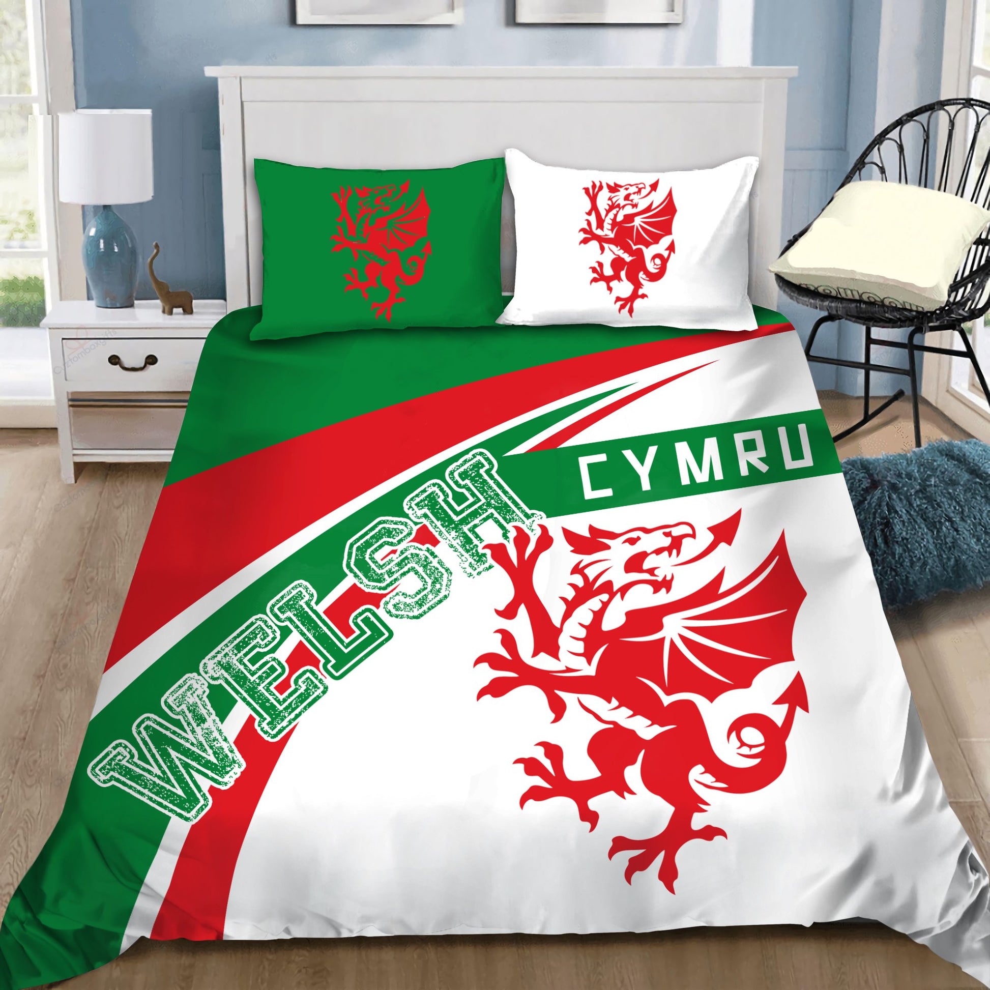 Welsh Map Bedding Set HAC030703-NM-Bedding Set-NM-US Twin-Vibe Cosy™