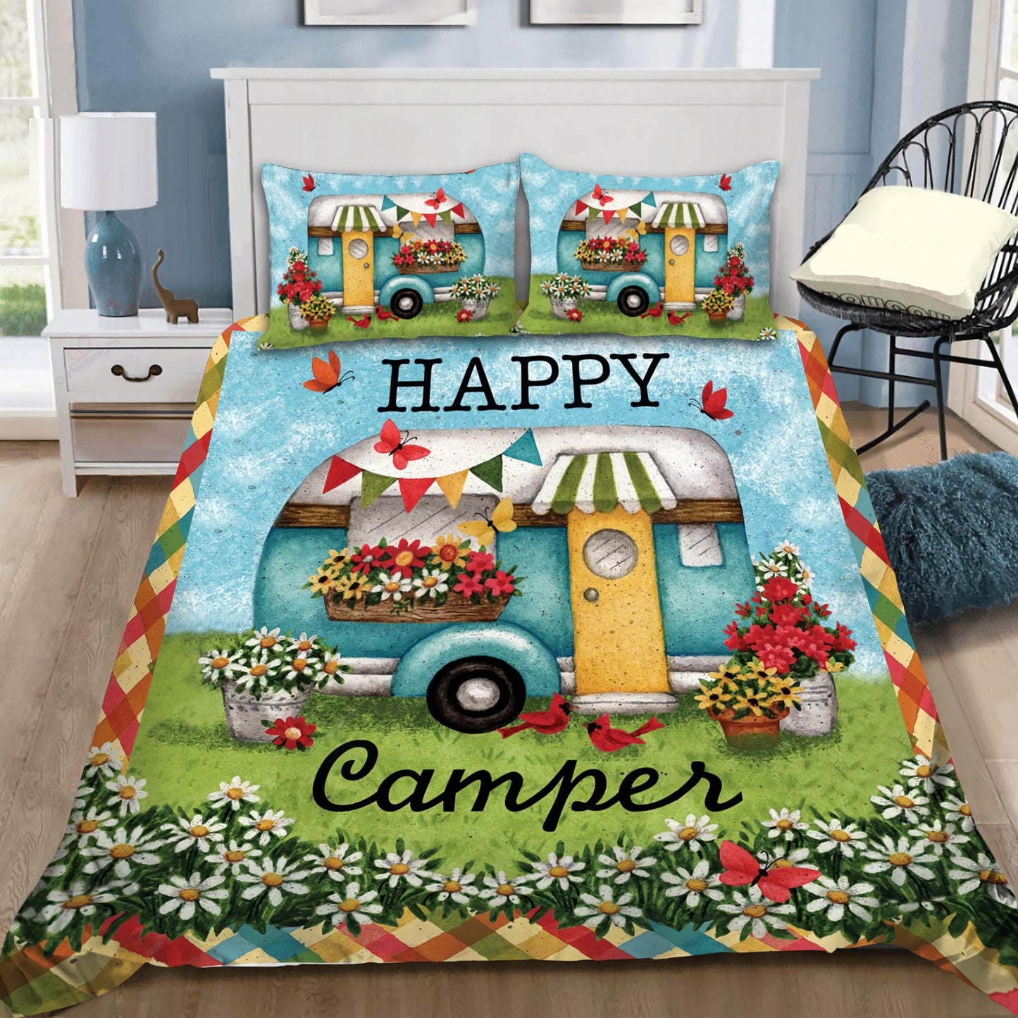 Happy Campers Bedding Set HAC130709-NM-Bedding Set-NM-Twin-Vibe Cosy™