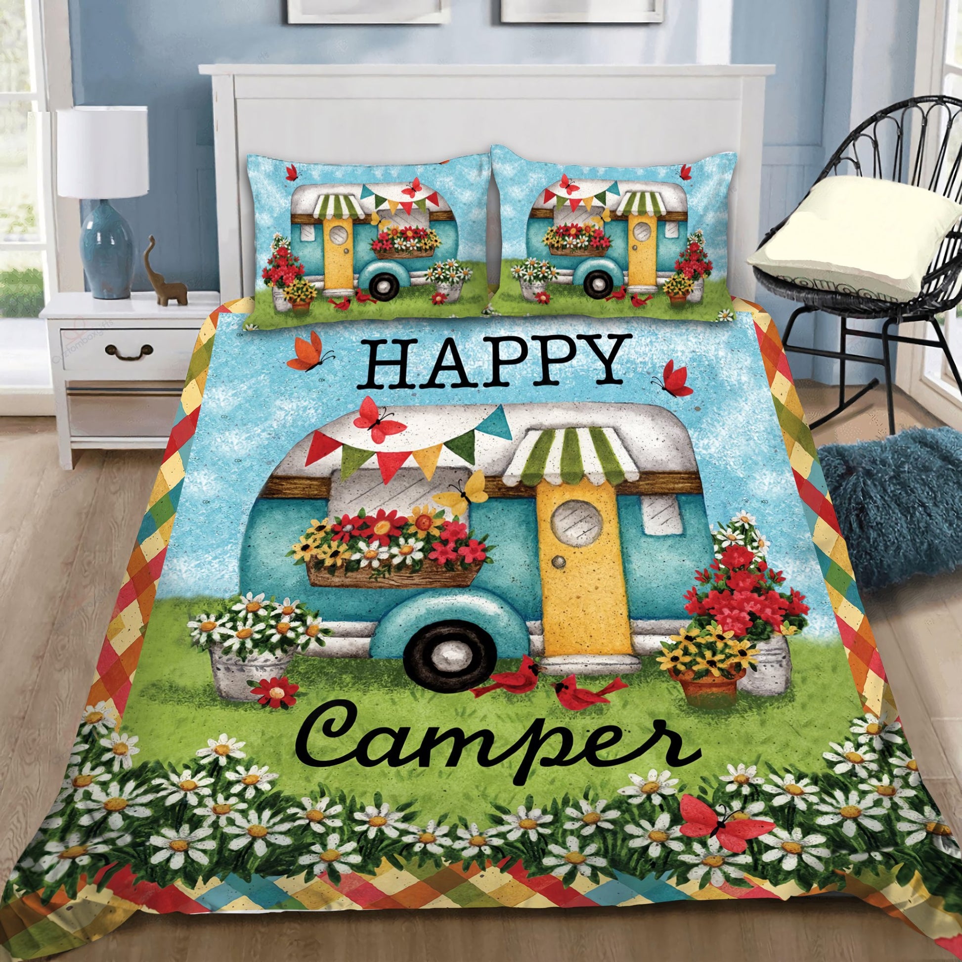 Happy Campers Bedding Set HAC130709-NM-Bedding Set-NM-Twin-Vibe Cosy™