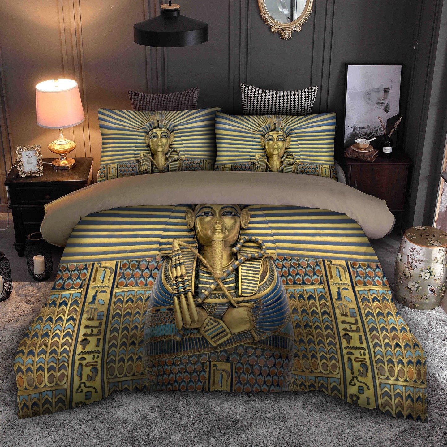 Ancient Egyptian Pharaoh Bedding Set TR0107201S