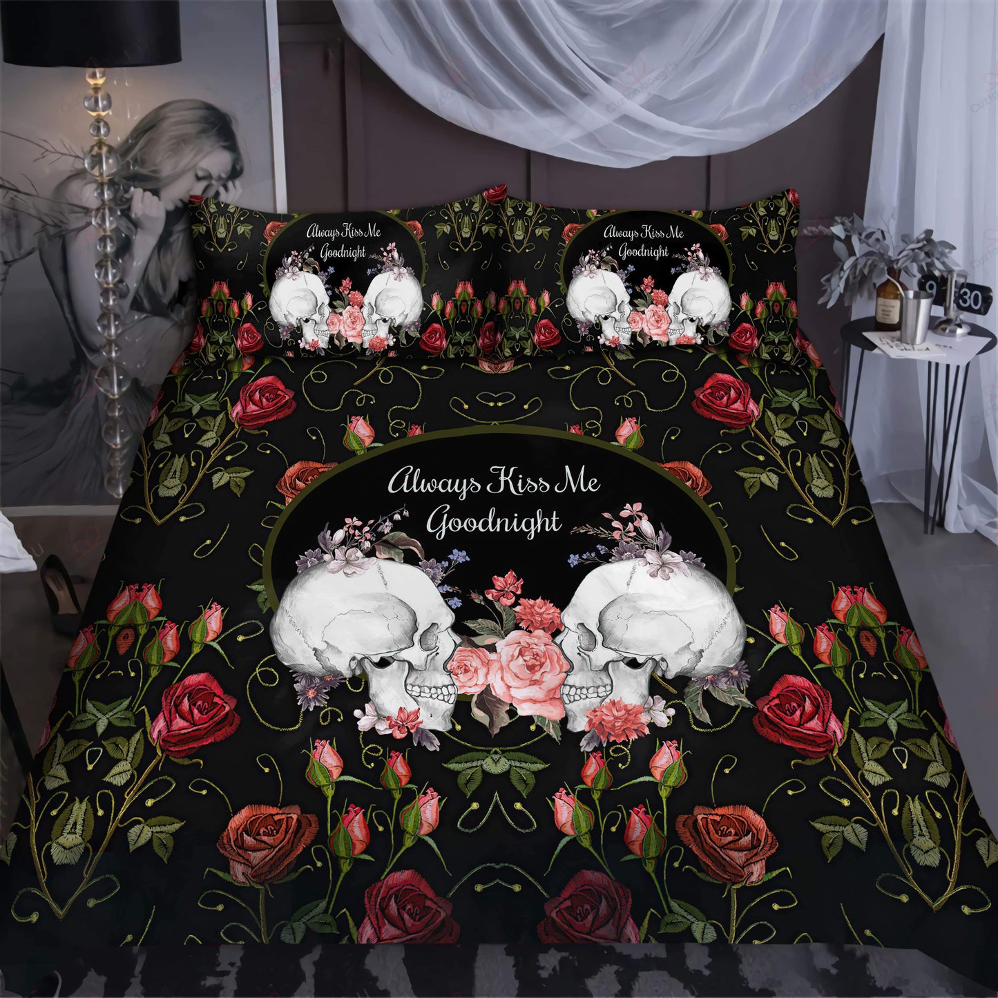 Sugar Skull Couple Bedding Set TN130820