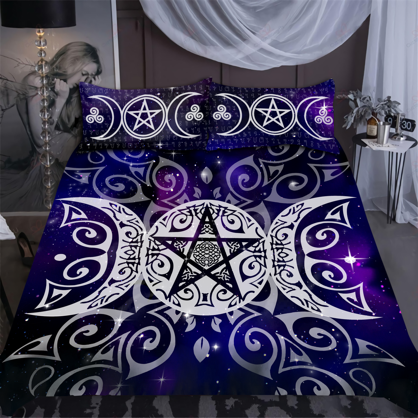 Beautiful Wicca Triple Moon Bedding Set VP15092001-MEI