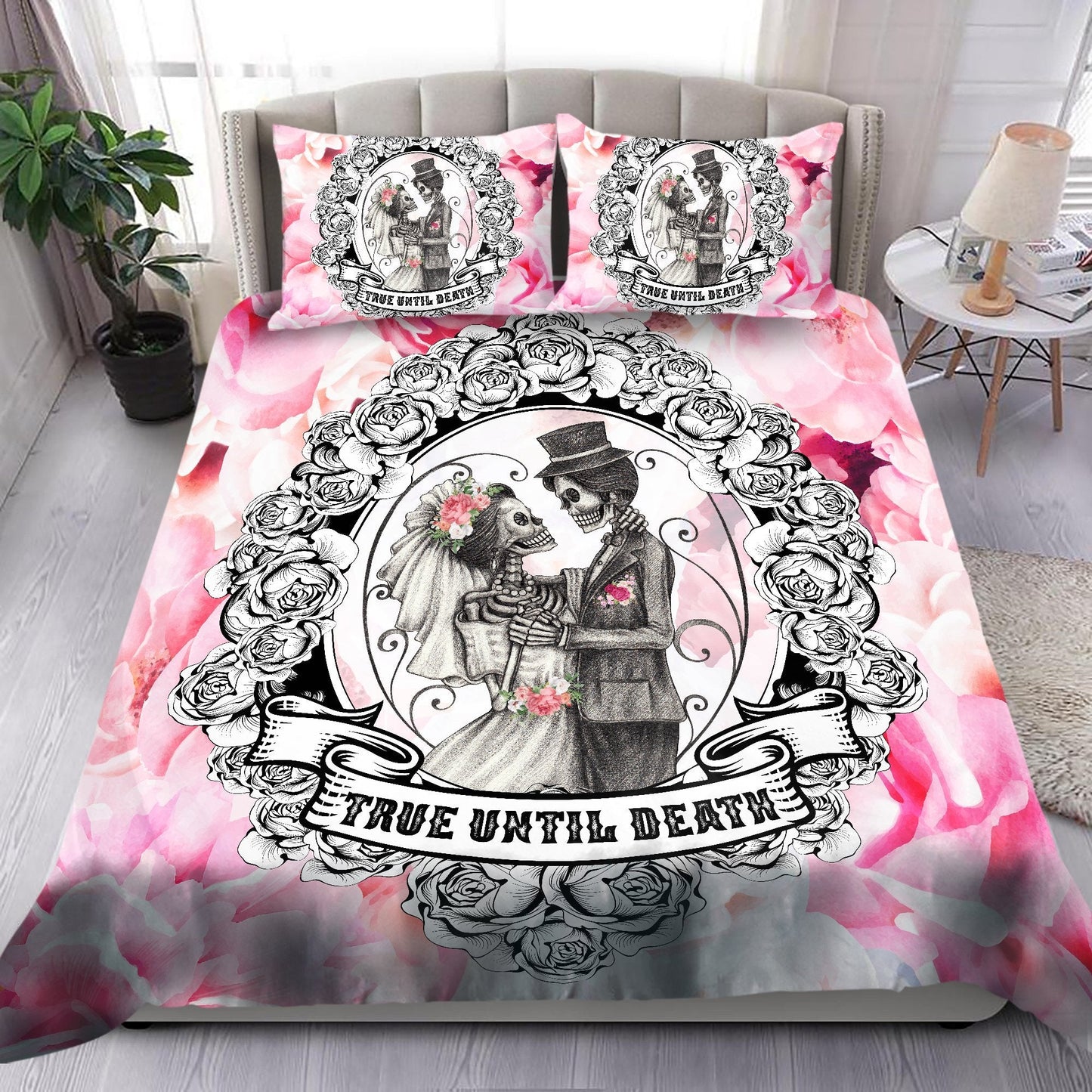 Sugar Skull Couple Bedding Set NTN08142001