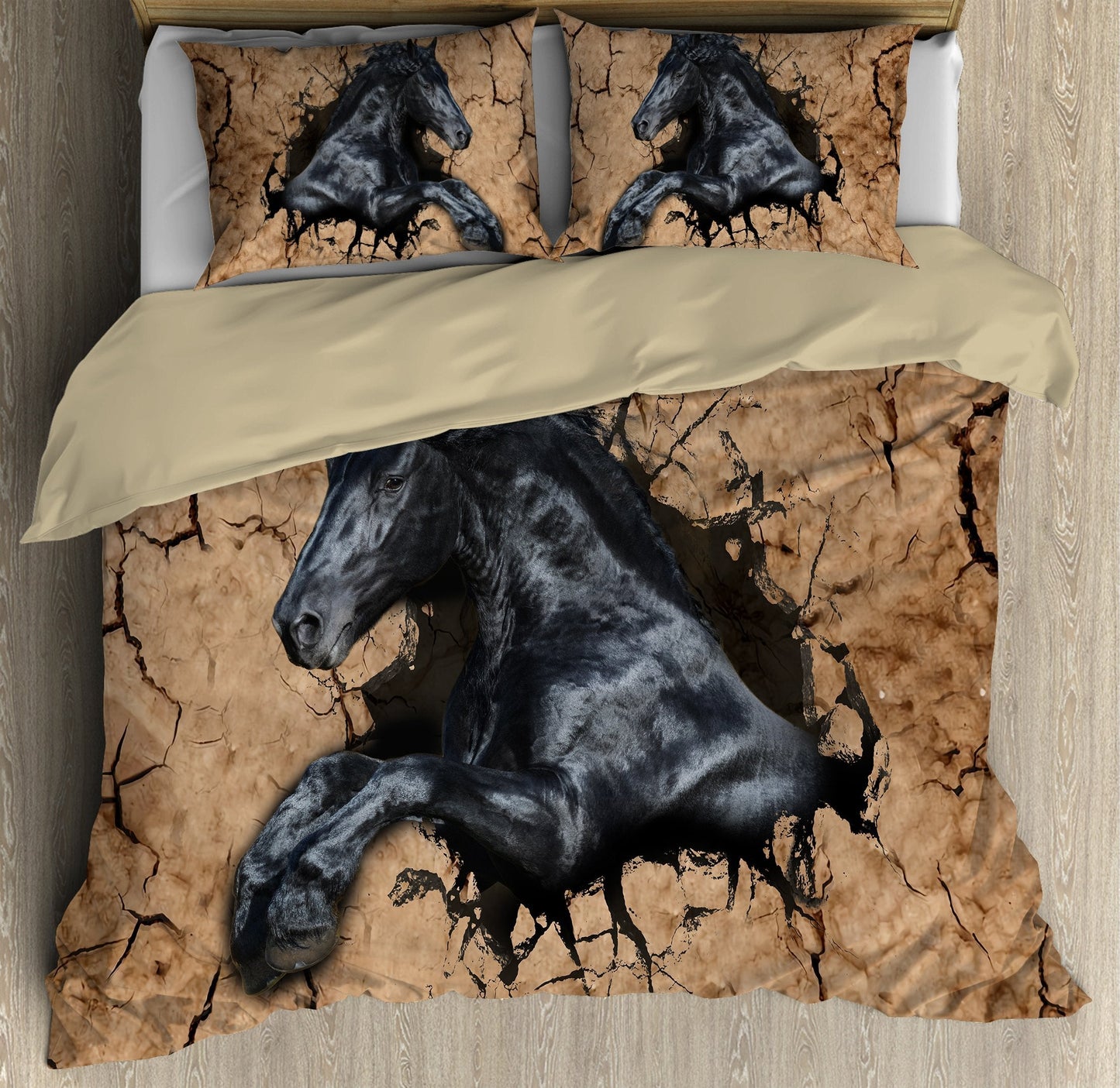 Black Horse Bedding Set DQB07222005