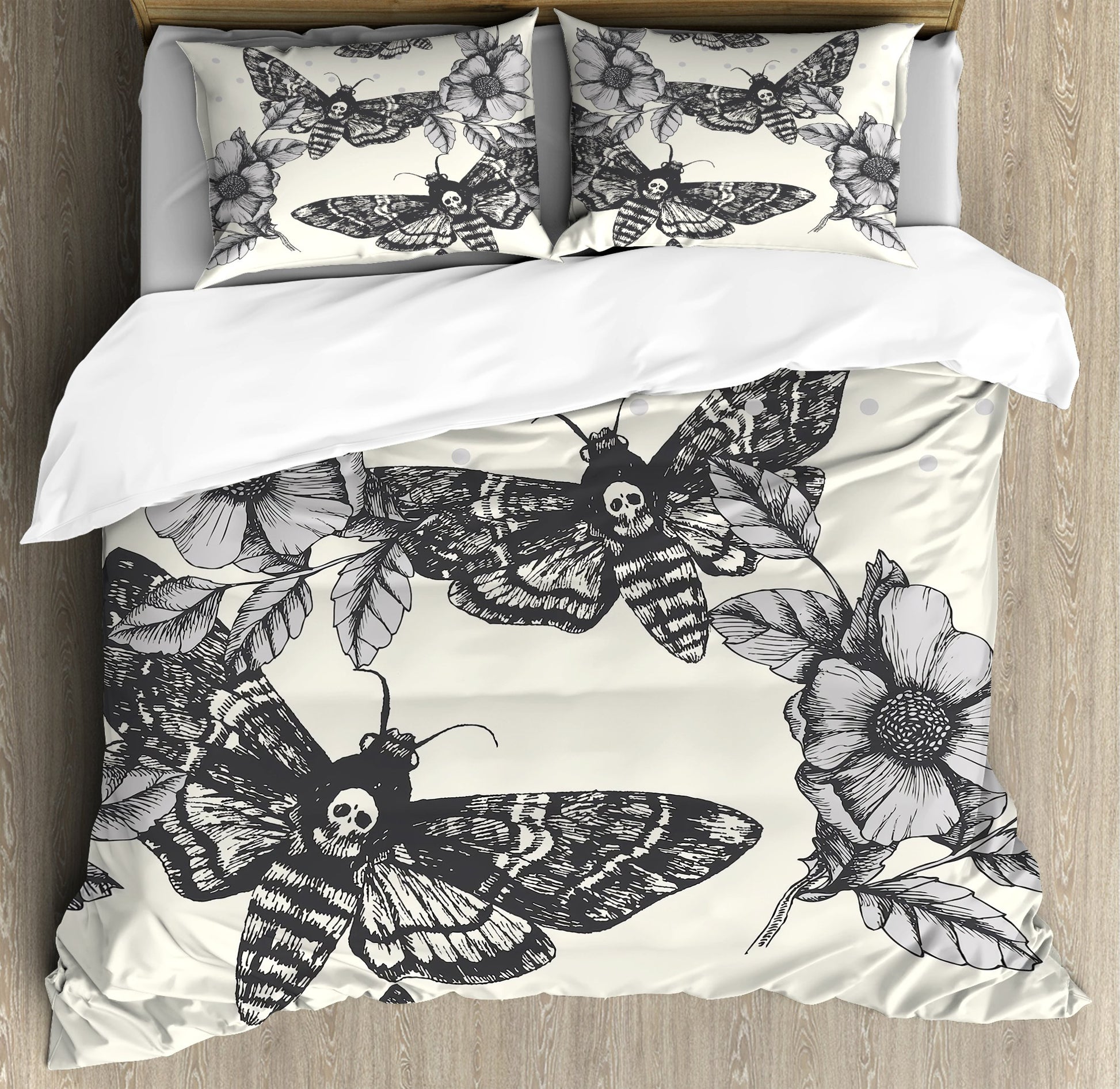 Butterfly Skull Art Bedding Set HAC080706-NM-Bedding Set-NM-Twin-Vibe Cosy™