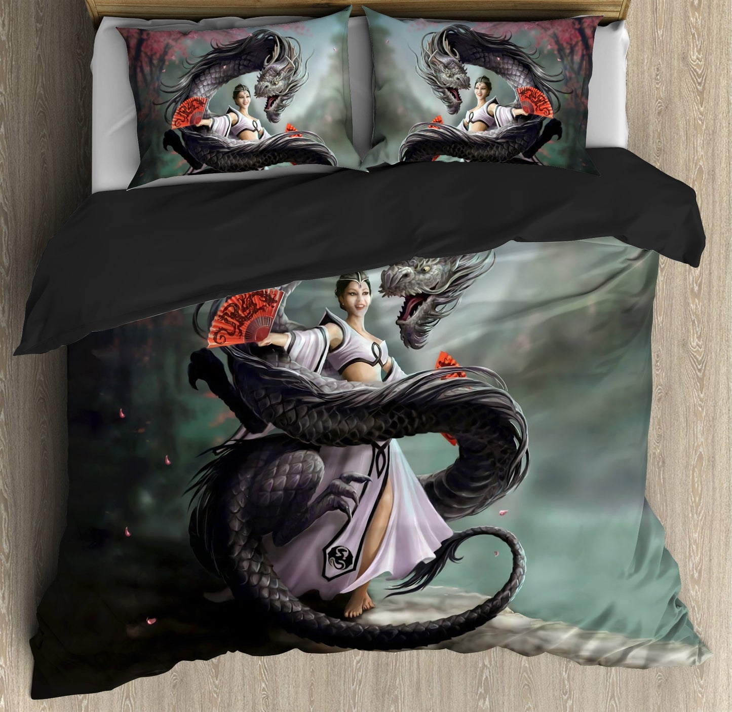 Angel & Dragon Gothic Art Bedding Set HAC100705-NM-Bedding Set-NM-Twin-Vibe Cosy™