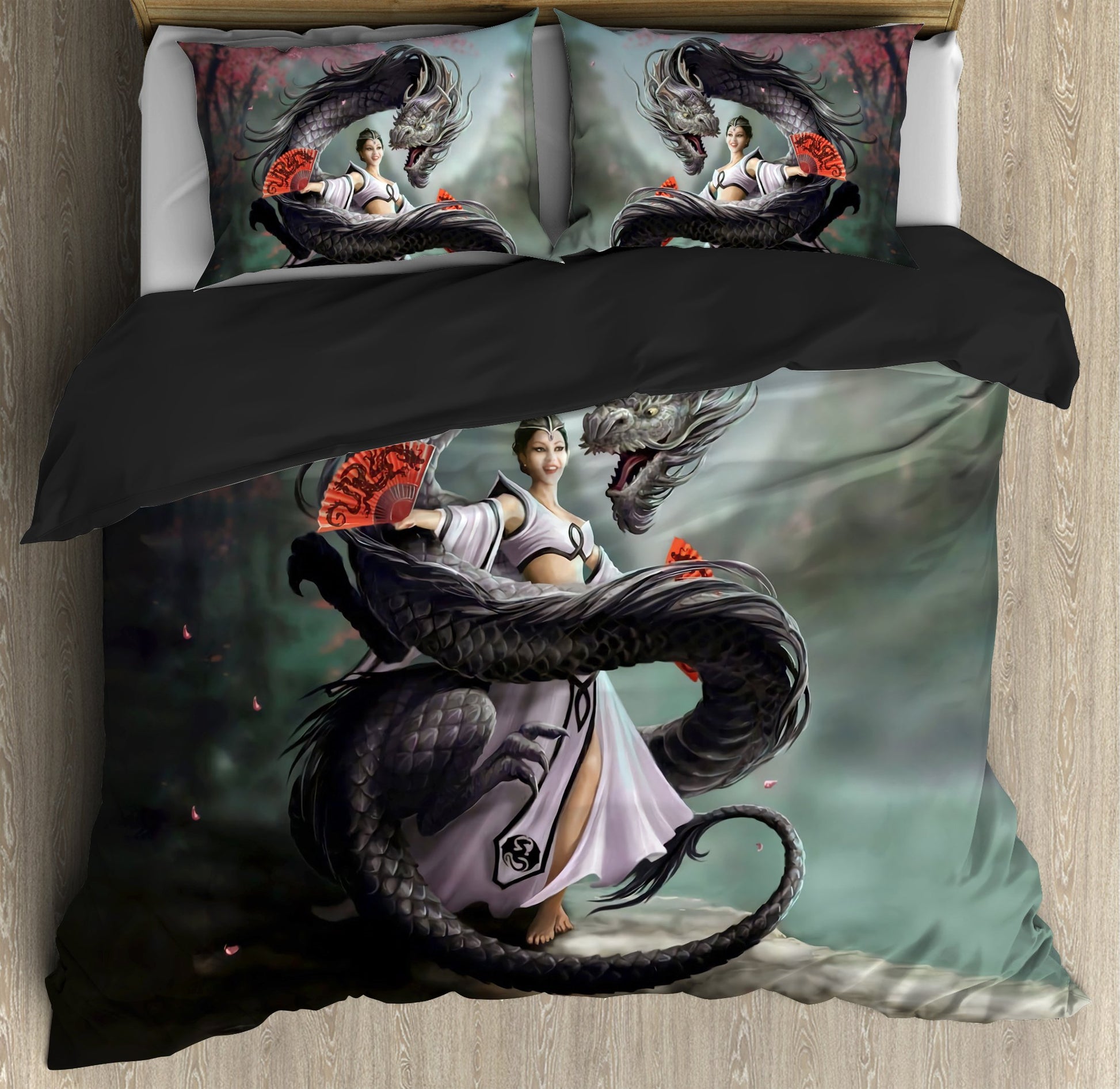 Angel & Dragon Gothic Art Bedding Set HAC100705-NM-Bedding Set-NM-Twin-Vibe Cosy™