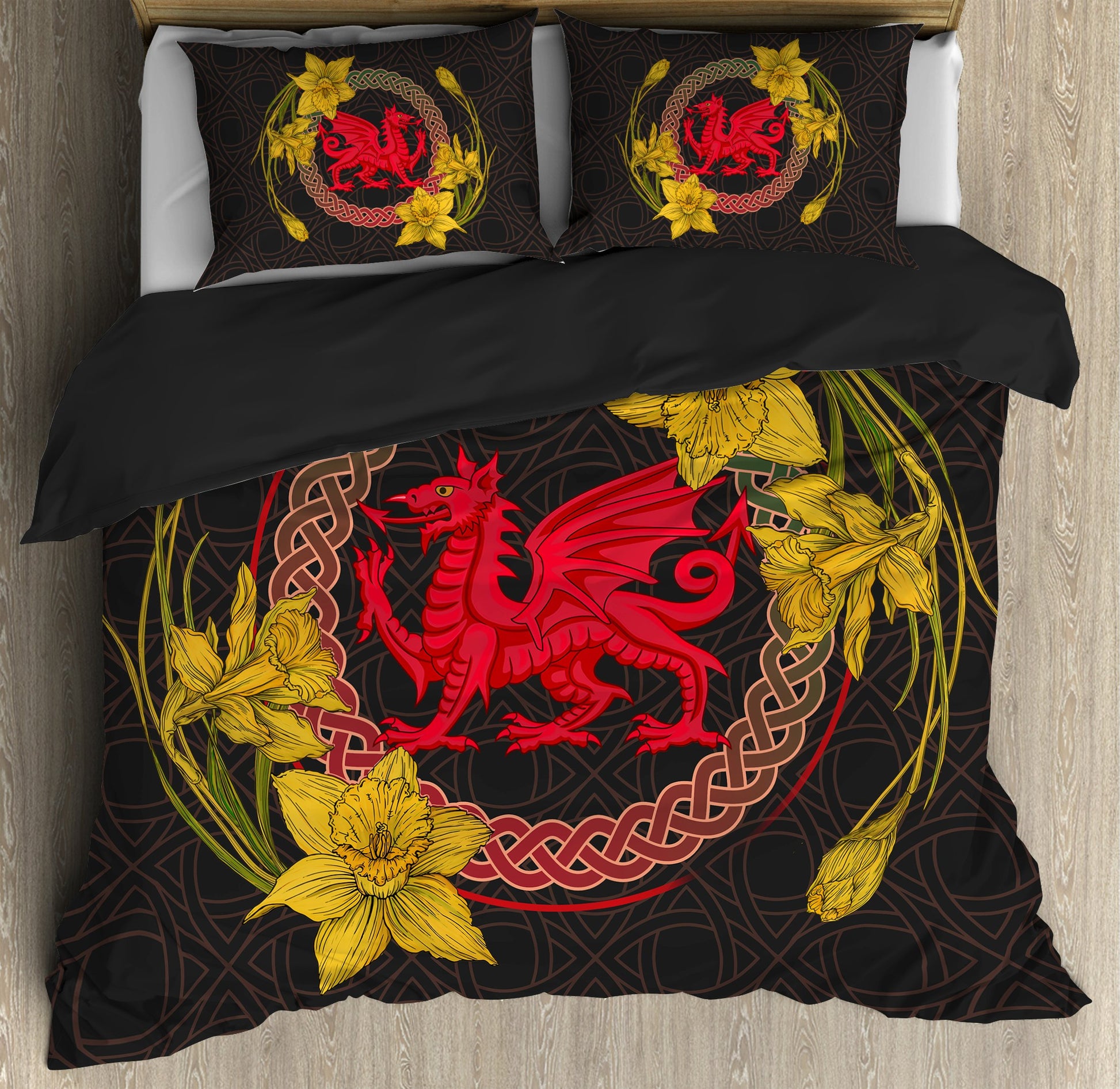 Welsh Dragon Bedding Set HAC040702-NM-Bedding Set-NM-US Twin-Vibe Cosy™