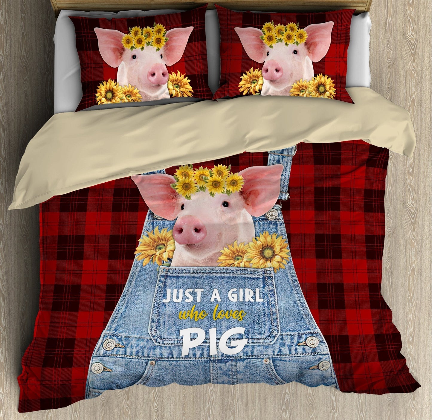 Beautiful Just A Girl Who Loves Pigs Bedding Set MEI09192002-MEI