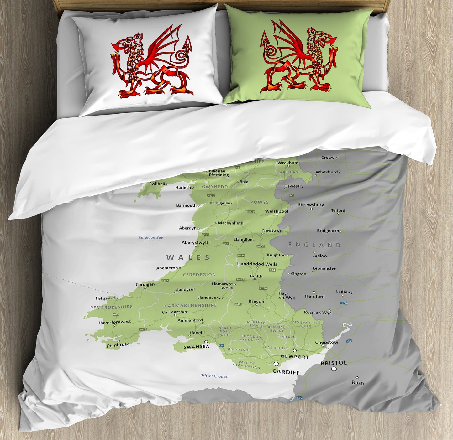 Welsh Map Bedding Set HAC030704-NM-Bedding Set-NM-US Twin-Vibe Cosy™