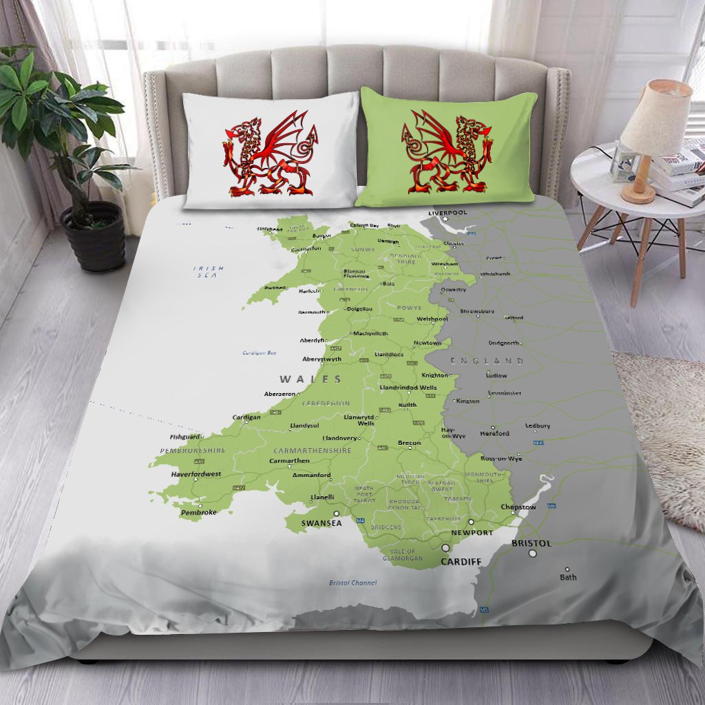 Welsh Map Bedding Set HAC030704-NM-Bedding Set-NM-US Twin-Vibe Cosy™