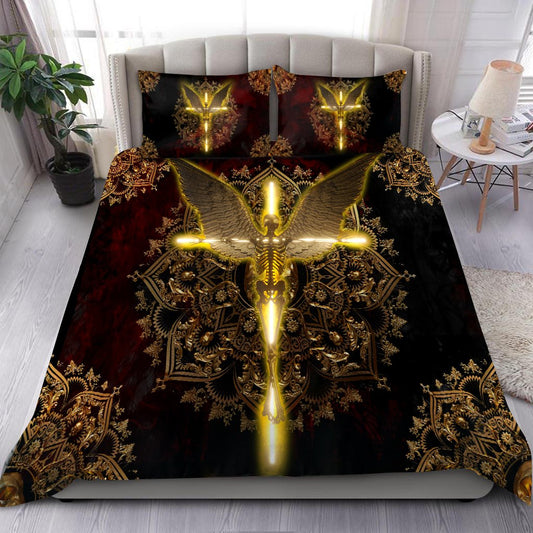 Angel & Demon Skull Art Bedding Set HAC060701-NM-Bedding Set-NM-Twin-Vibe Cosy™