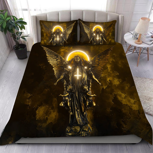 Angel & Demon Skull Art Bedding Set HAC060703-NM-Bedding Set-NM-Twin-Vibe Cosy™