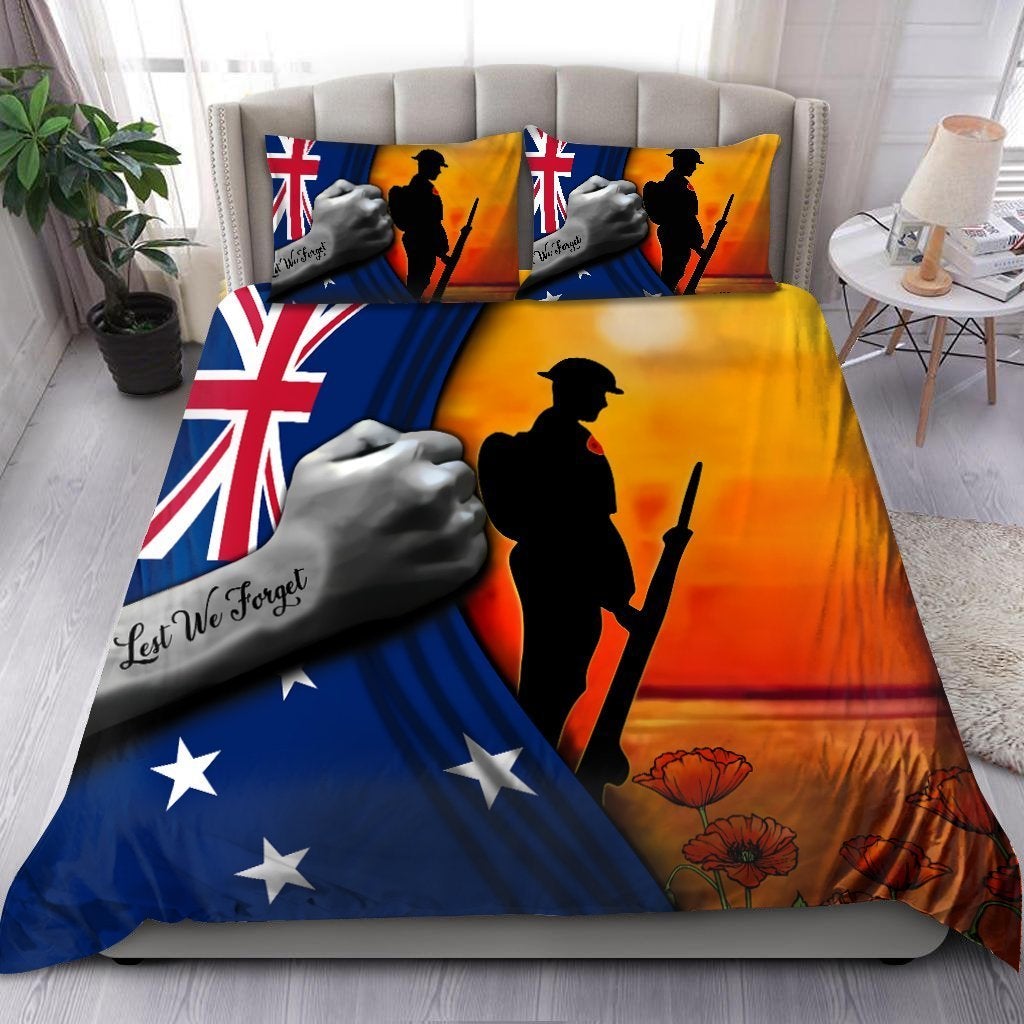 Tmarc Tee Anzac Day Lest we forget Australia Bedding set