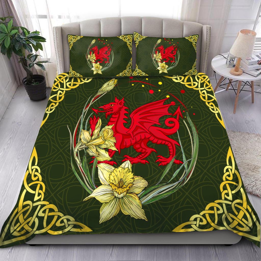 Welsh Dragon Bedding Set HAC040701-NM-Bedding Set-NM-US Twin-Vibe Cosy™