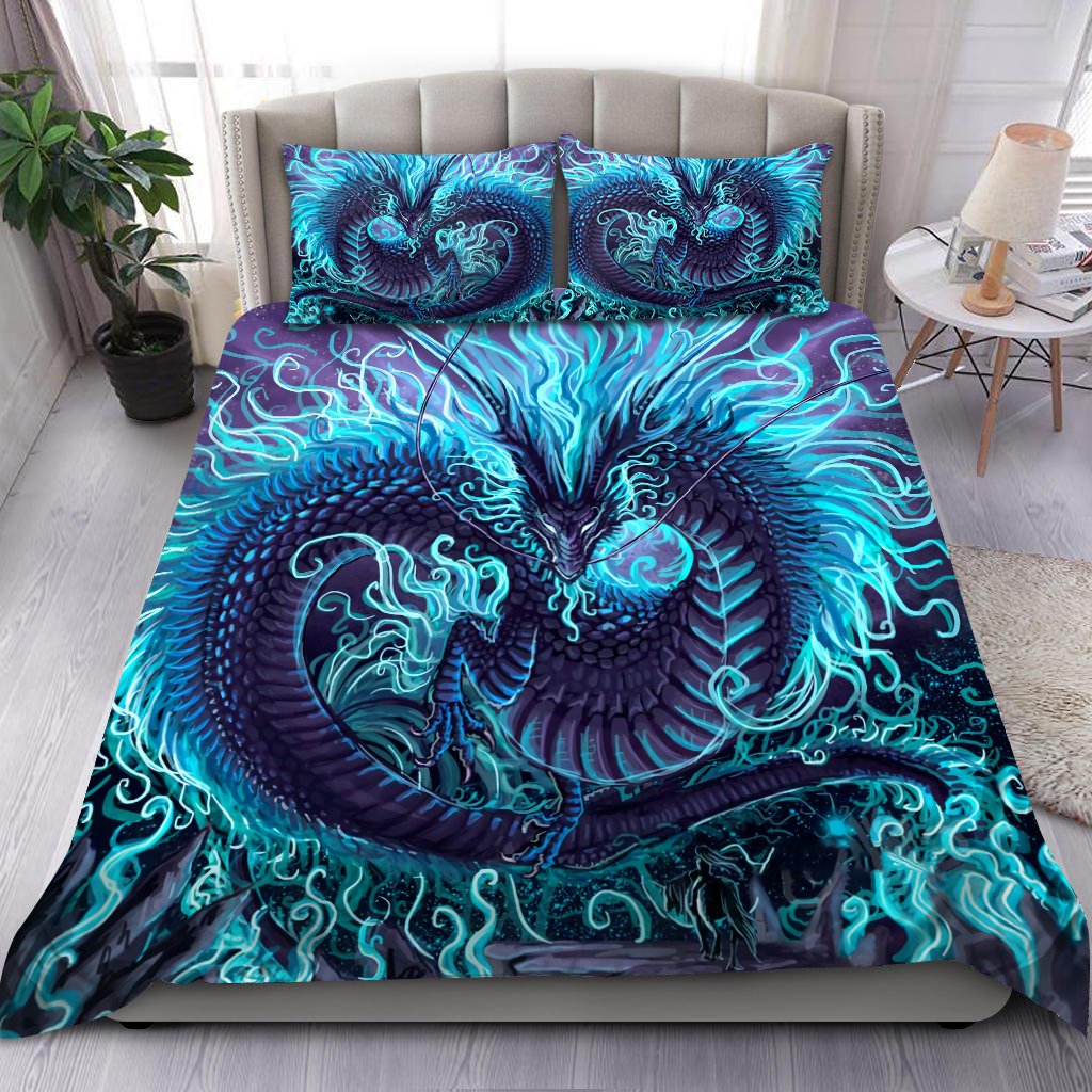 Blue Dragon Art Bedding Set HAC080704-NM-Bedding Set-NM-Twin-Vibe Cosy™
