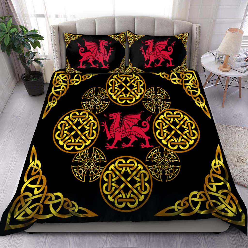 Welsh Dragon Bedding Set HAC020704-NM-Bedding Set-NM-US Twin-Vibe Cosy™