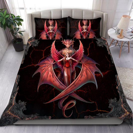 Angel & Dragon Gothic Art Bedding Set HAC100703-NM-Bedding Set-NM-Twin-Vibe Cosy™