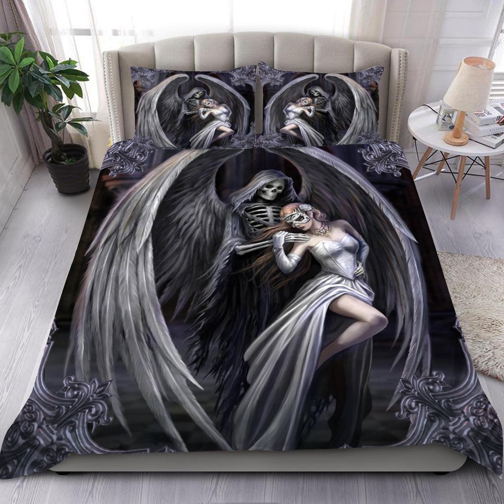 Angel & Demon Skull Art Bedding Set HAC190602-NM-Bedding Set-NM-Twin-Vibe Cosy™