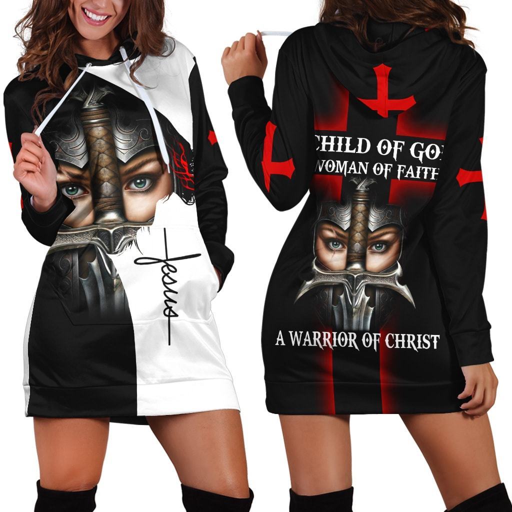 A Child Of God A Woman Of Faith A Warrior Of Christ 3D All Over Printed Shirts