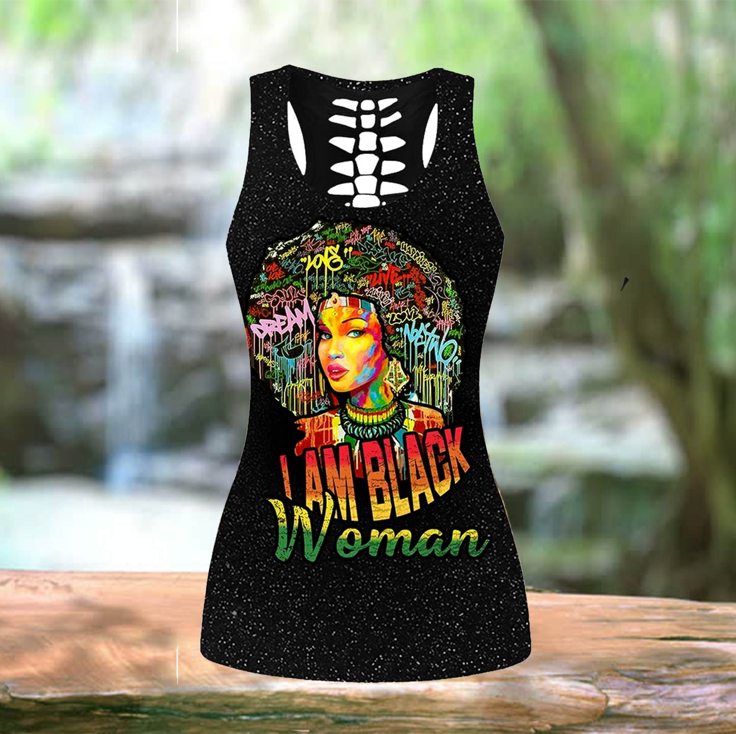 Black Queen African Culture Legging & Tank top ML240602-Apparel-ML-No Legging-S-Vibe Cosy™