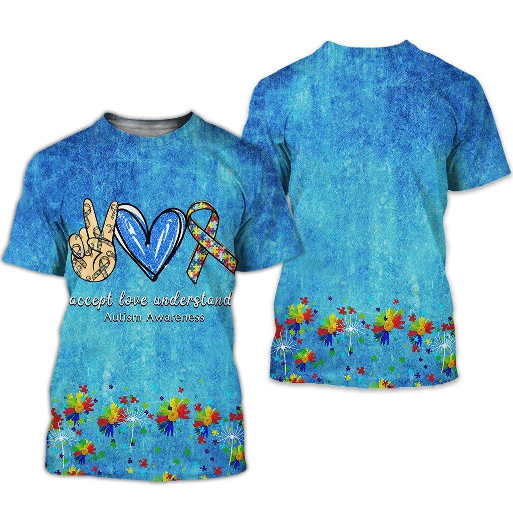 Autism 3D All Over Printed Hoodie Shirt MP040301-Apparel-MP-T-Shirt-S-Vibe Cosy™