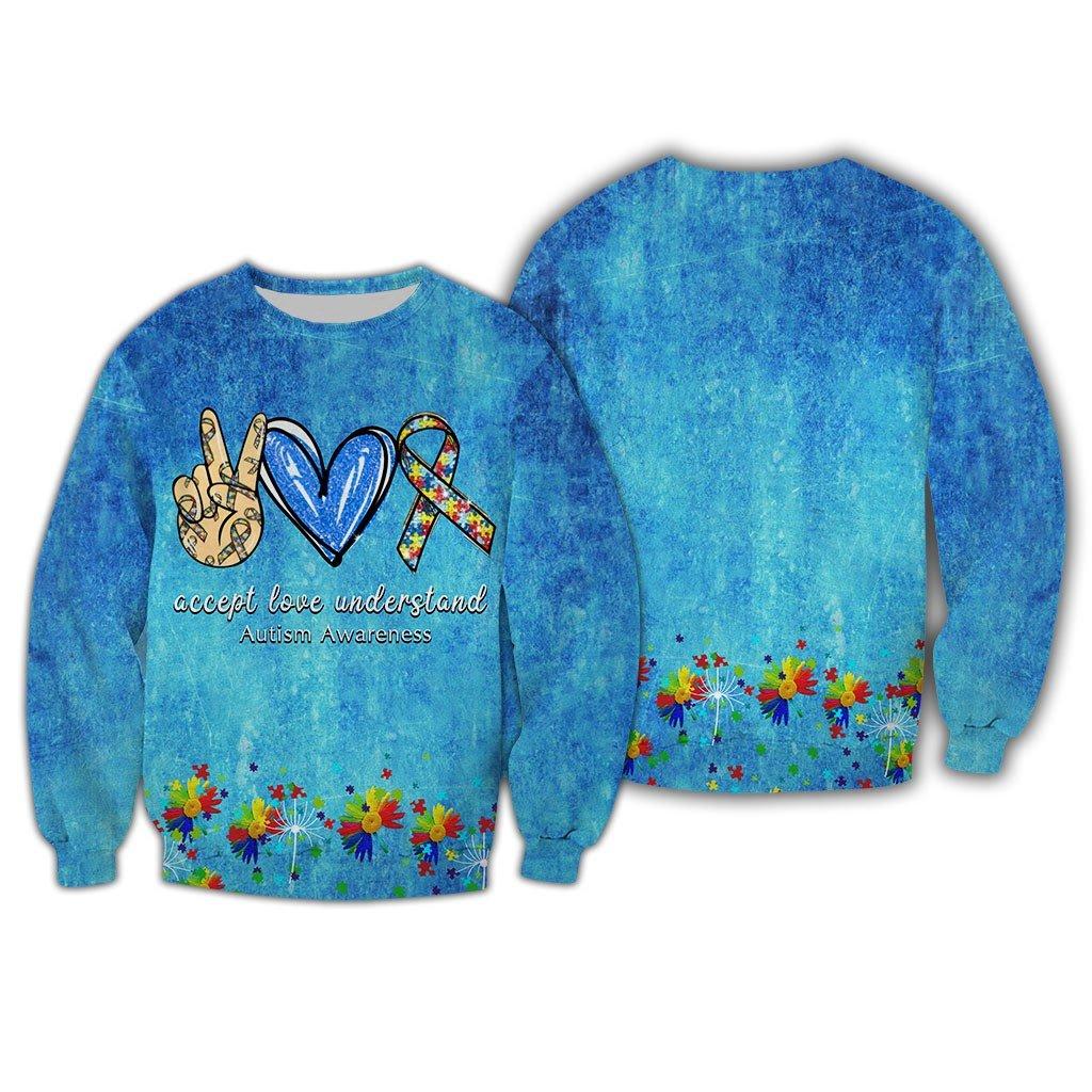 Autism 3D All Over Printed Hoodie Shirt MP040301-Apparel-MP-Sweatshirts-S-Vibe Cosy™