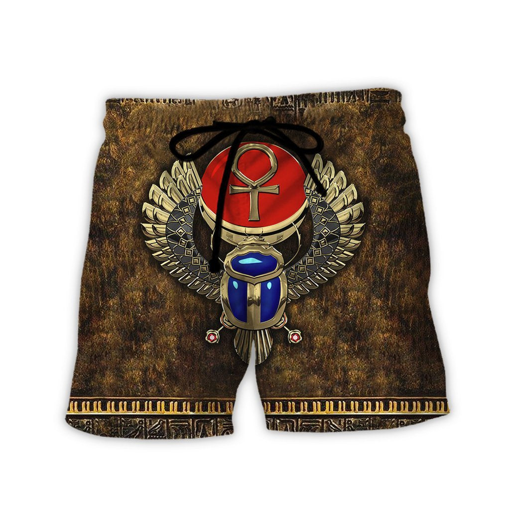 Ancient Egypt Winged Scarab With Ankh 3D All Over Printed Shirt Hoodie For Men And Women MP1003 - Amaze Style™-Apparel