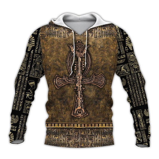 Ancient Egypt Ankh Key Of Life 3D All Over Printed Shirt Hoodie For Men And Women MP1004 - Amaze Style™-Apparel