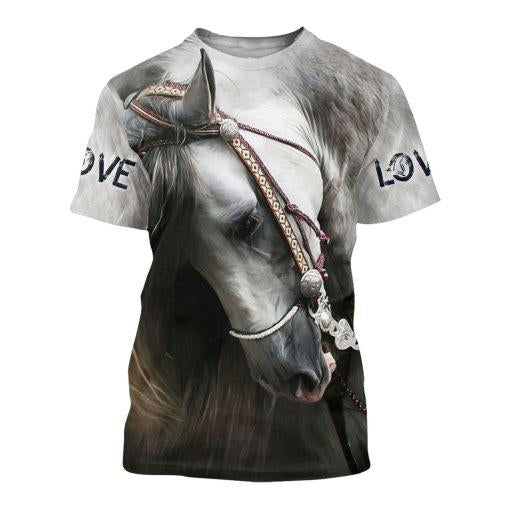 Beautiful Horse 3D All Over Printed Shirts For Men And Women MP130406 - Amaze Style™-Apparel