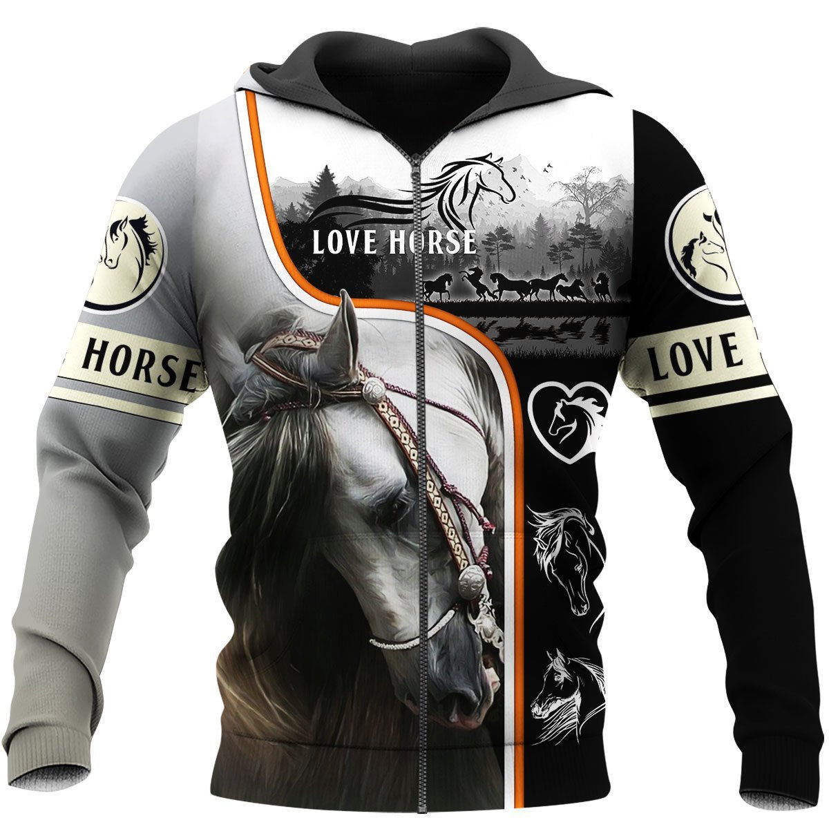 Beautiful Horse 3D All Over Printed Shirts For Men And Women MP130408 - Amaze Style™-Apparel