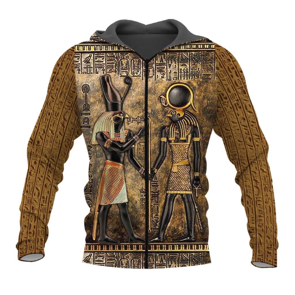 Anubis Ancient Egypt 3D All Over Printed Hoodie Clothes MP250204-Apparel-MP-Zipped Hoodie-S-Vibe Cosy™