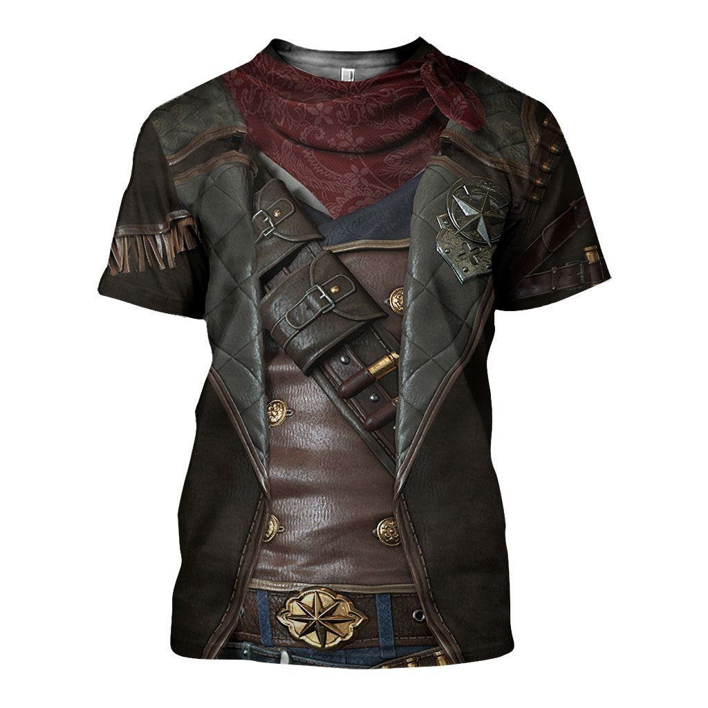 3D All Over Printed Cowboy Armor Hoodie Shirts MP260203 - Amaze Style™-Apparel