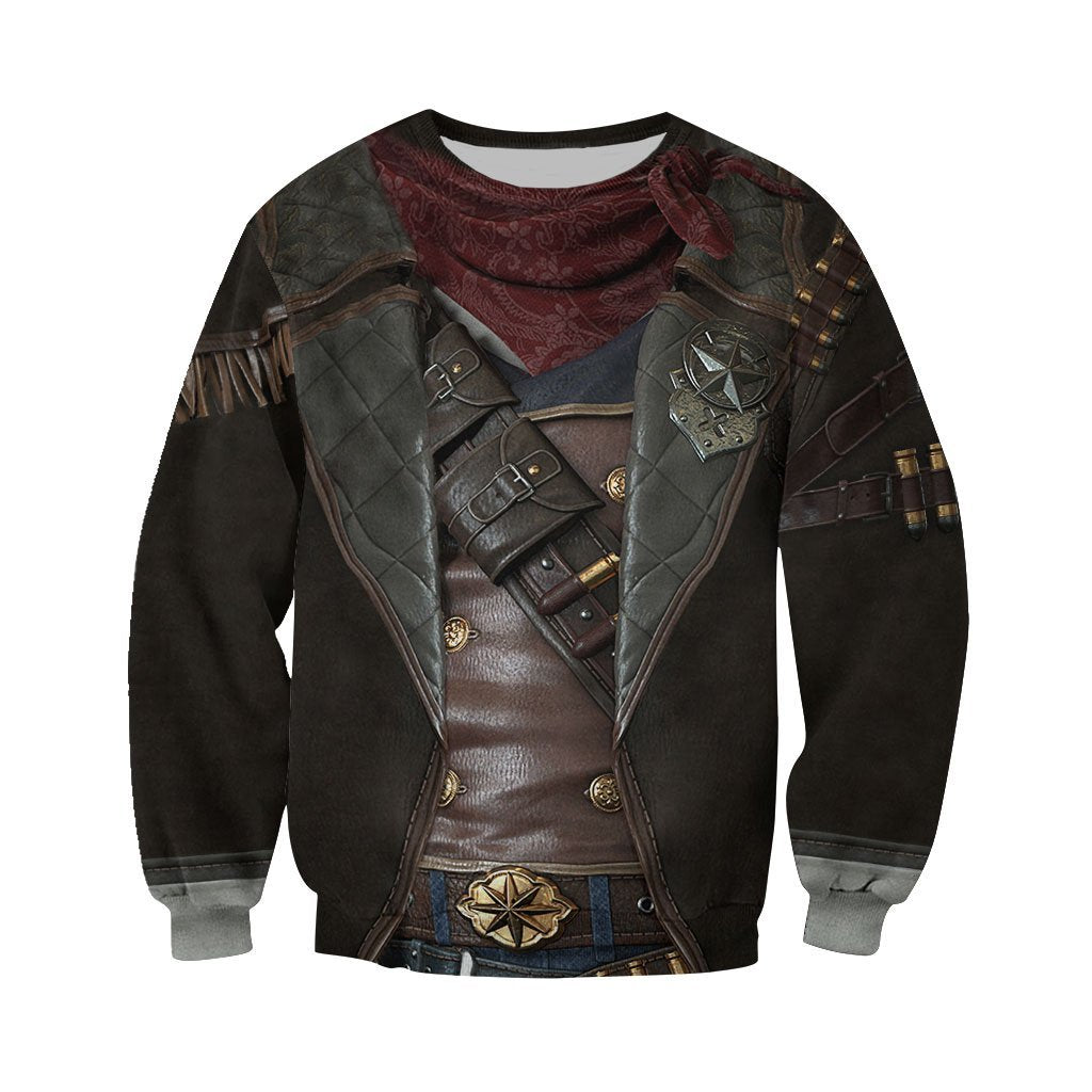 3D All Over Printed Cowboy Armor Hoodie Shirts MP260203 - Amaze Style™-Apparel
