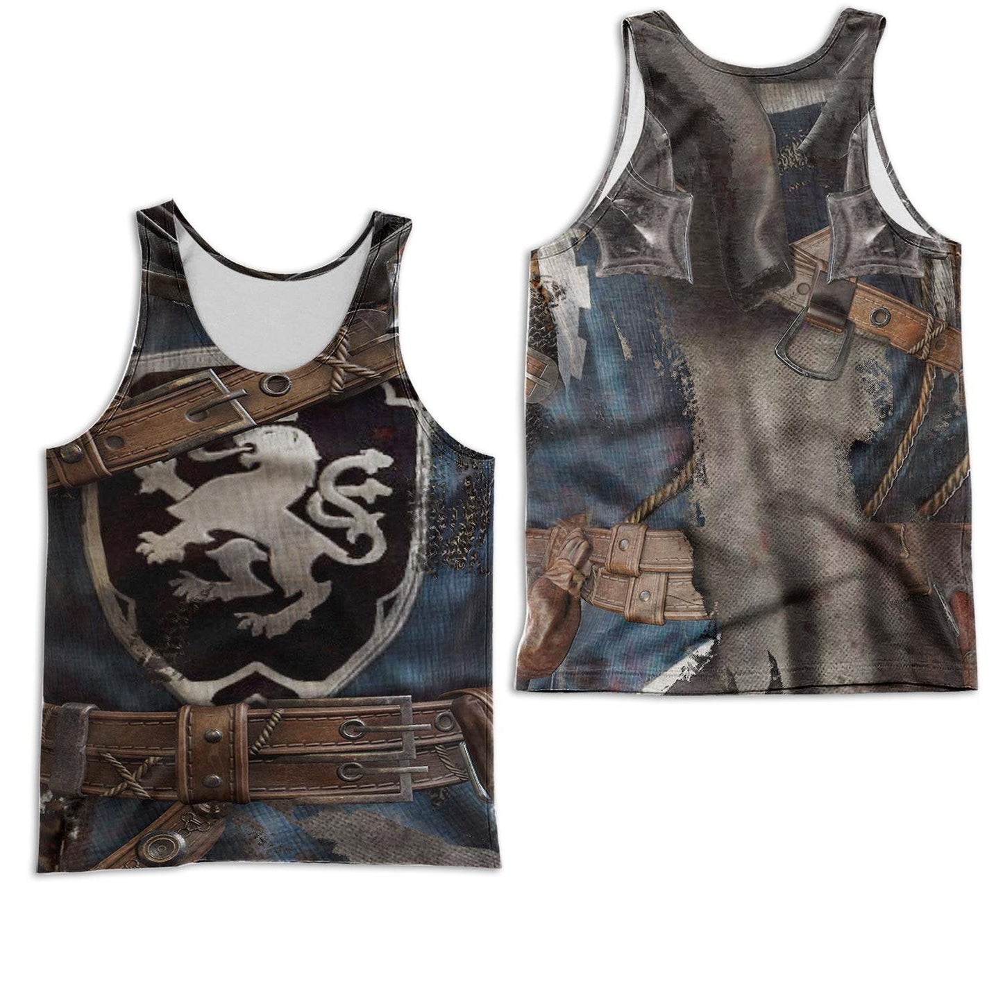 Blue Knight Armor 3D All Over Printed Shirts for Men and Women MP280203 - Amaze Style™-Apparel