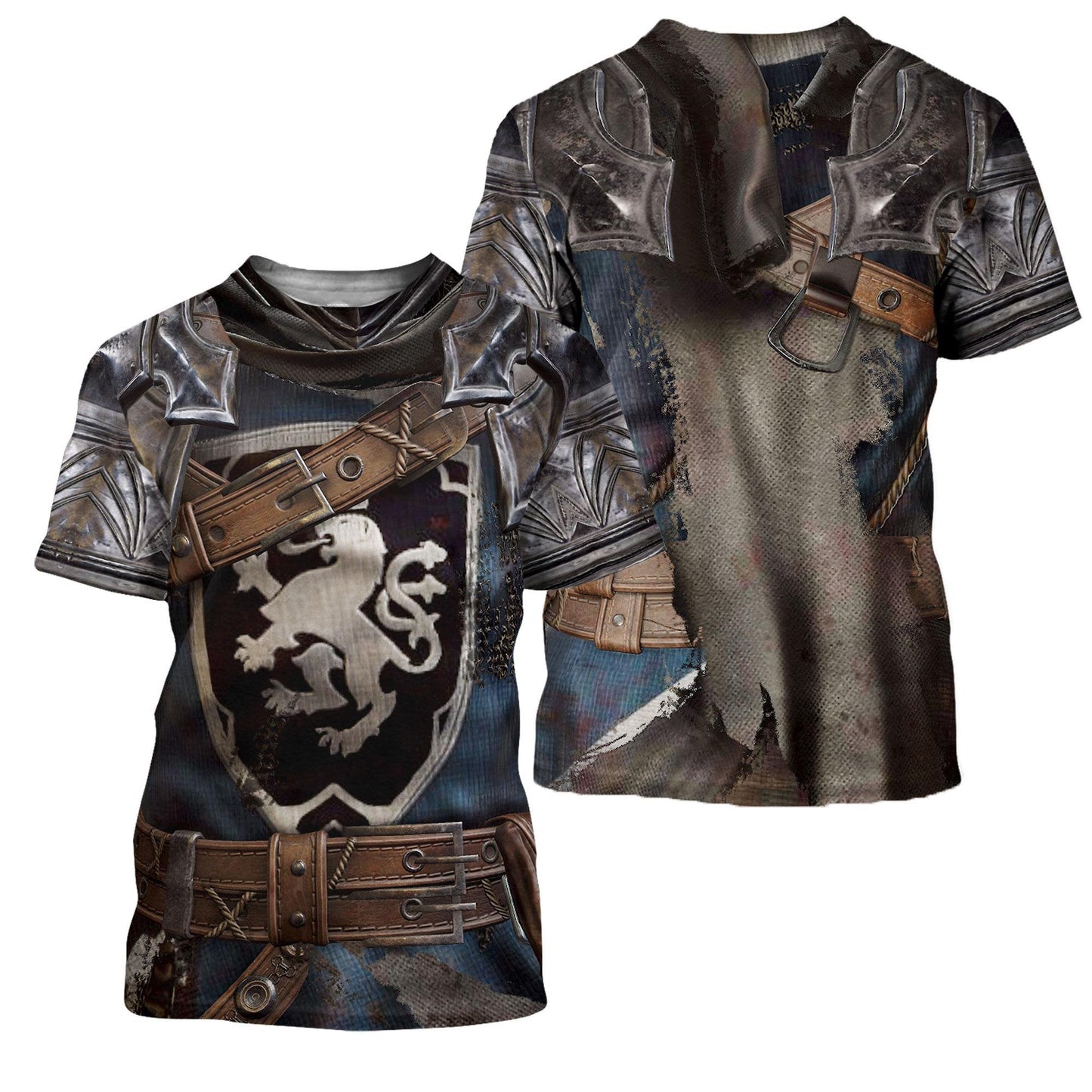 Blue Knight Armor 3D All Over Printed Shirts for Men and Women MP280203 - Amaze Style™-Apparel