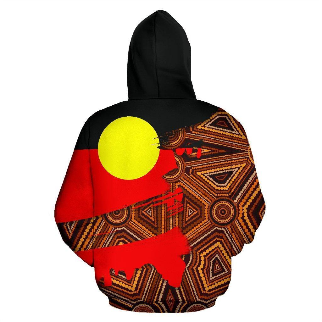 Aboriginal Flag And Pattern 3D All Over Printed Hoodie MP514 - Amaze Style™-Apparel