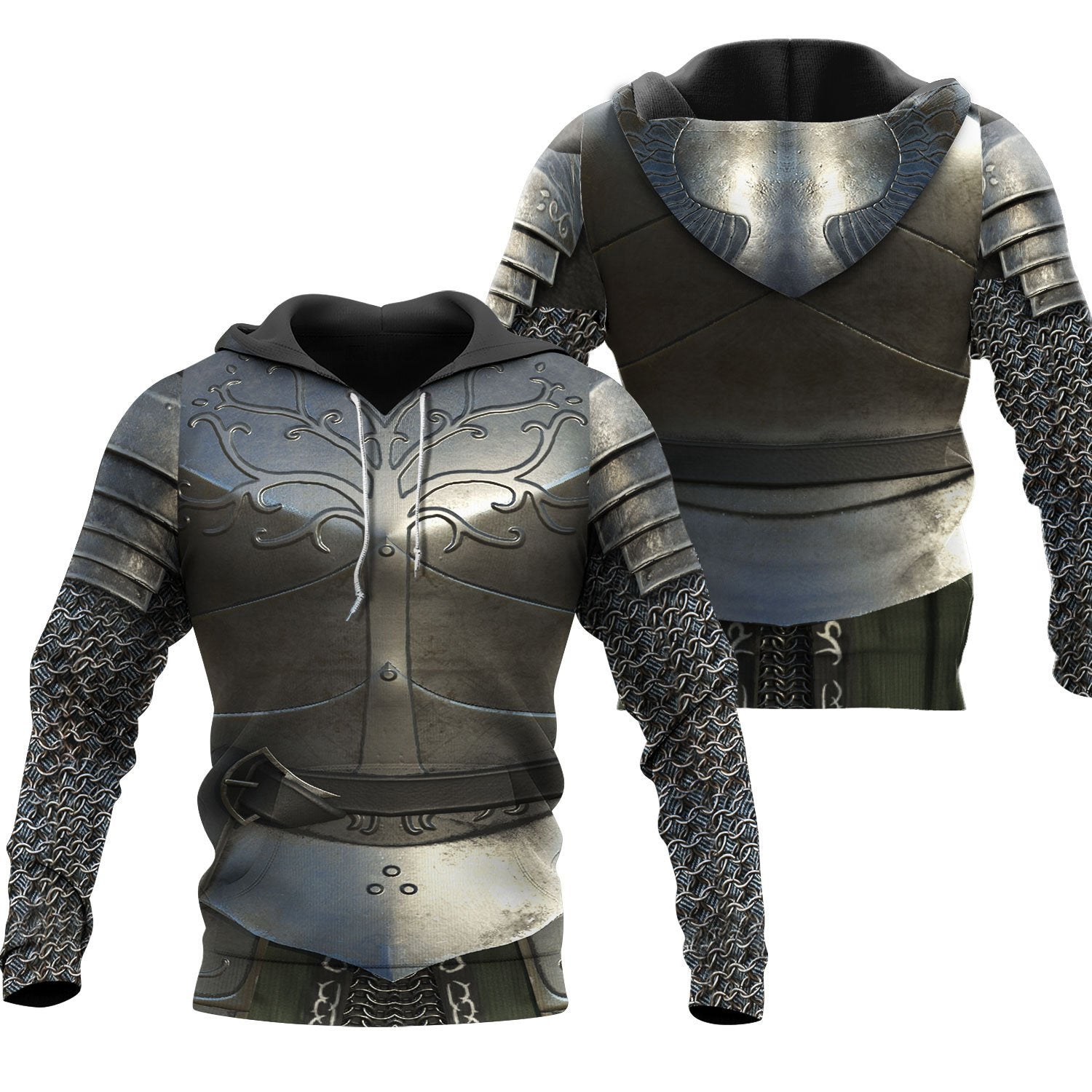 3D All Over Printed Chainmail Knight Medieval Armor Tops MP797 - Amaze Style™-Apparel