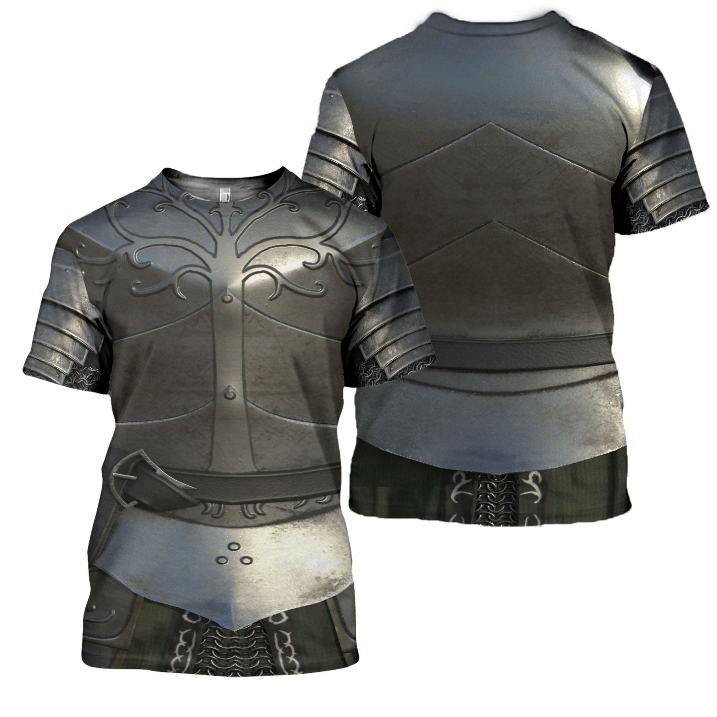 3D All Over Printed Chainmail Knight Medieval Armor Tops MP797 - Amaze Style™-Apparel
