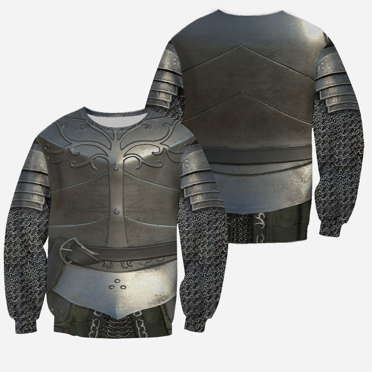 3D All Over Printed Chainmail Knight Medieval Armor Tops MP797 - Amaze Style™-Apparel