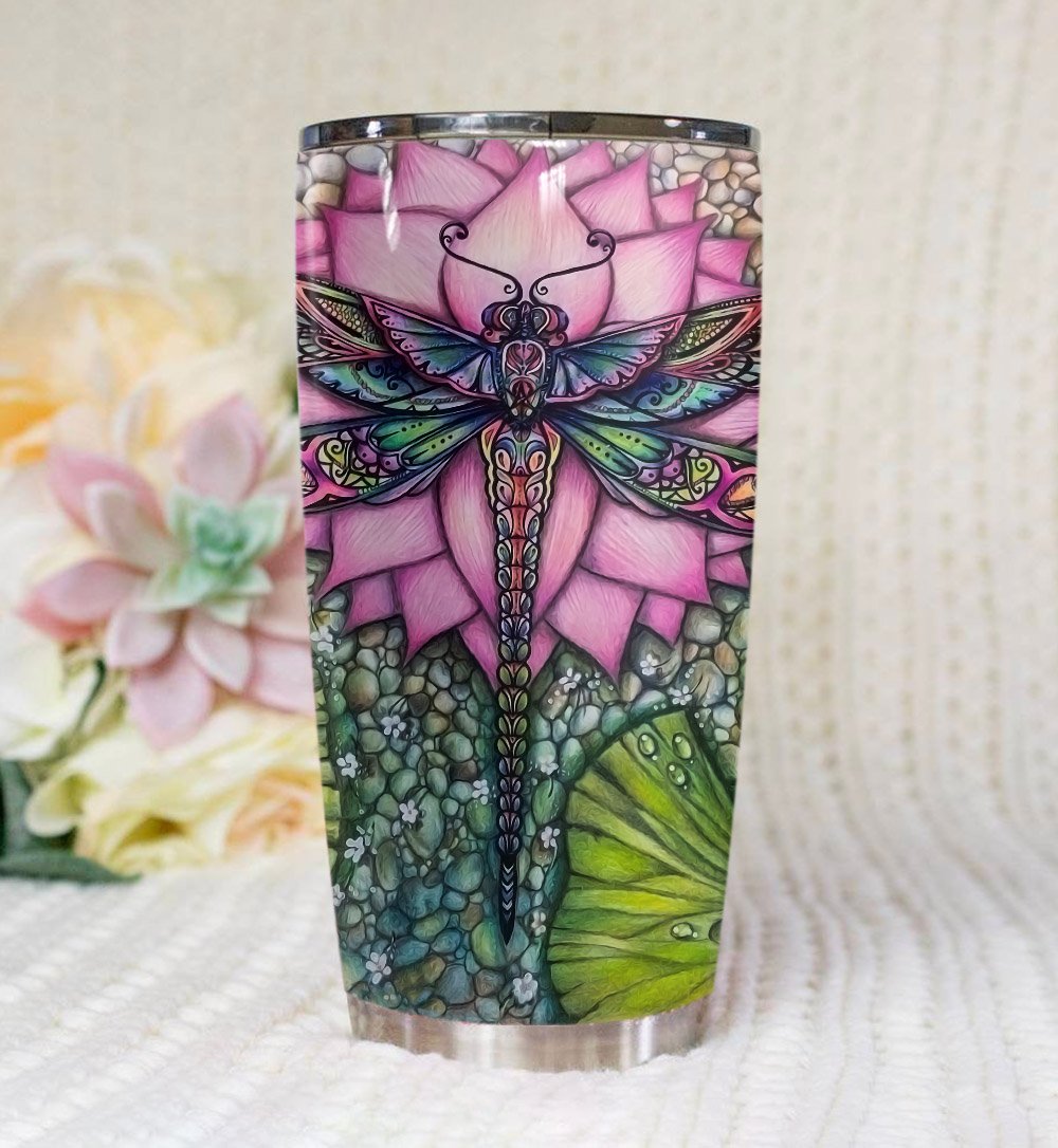 Beautiful Dragonfly Premium Stainless Steel Tumbler TA040510 - Amaze Style™-Tumbler