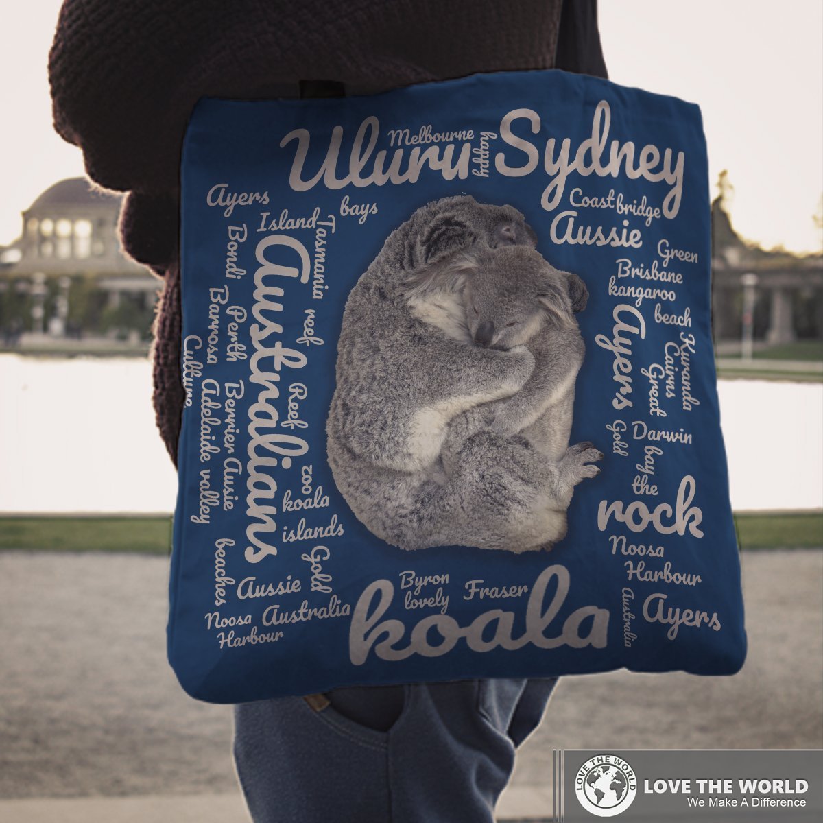 Australia tote bags - Koala wordle words style NN9 - Amaze Style™-TOTE BAGS