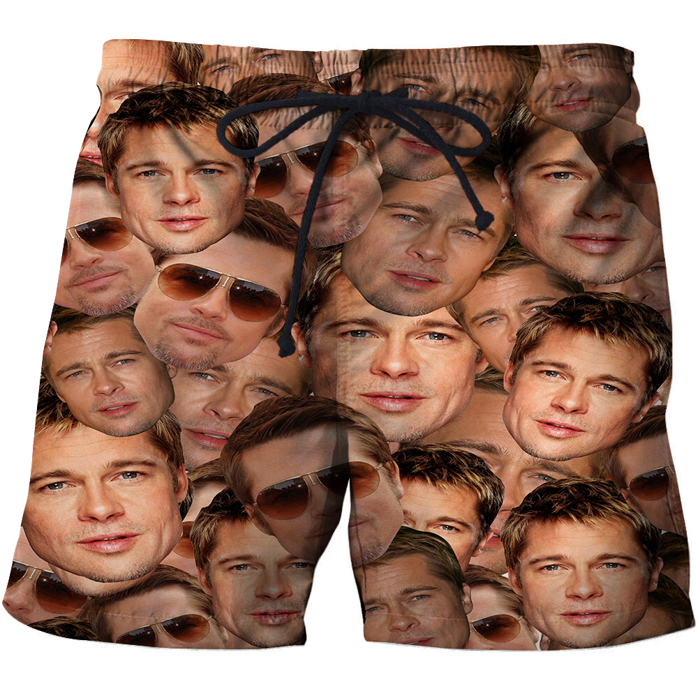 3D AOP Funny Brad Pitt Shirt-Apparel-6teenth World-Short-S-Vibe Cosy™
