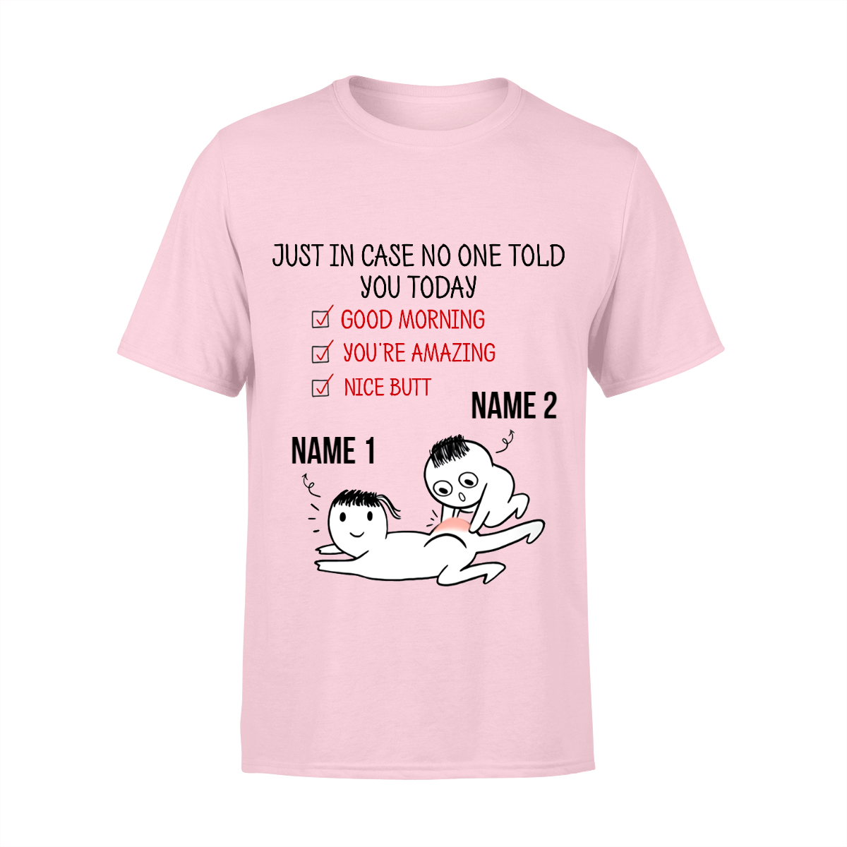 Standard T-shirt - Personalized Valentine Gift For Him/ Gift For Her- Just in case- Funny XT