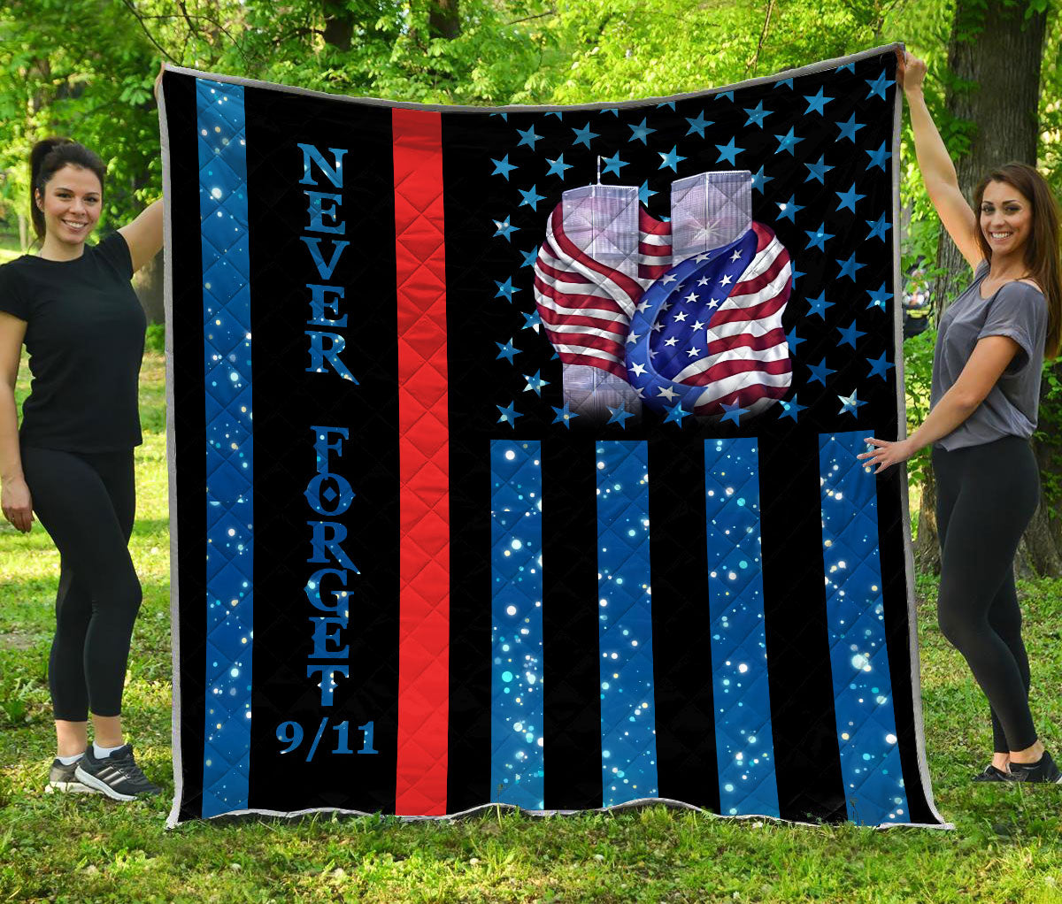 Never Forget Firefighter Quilt