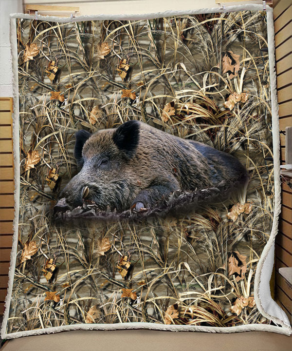 Boar Blanket Hunting Camo - Sherpa Blanket