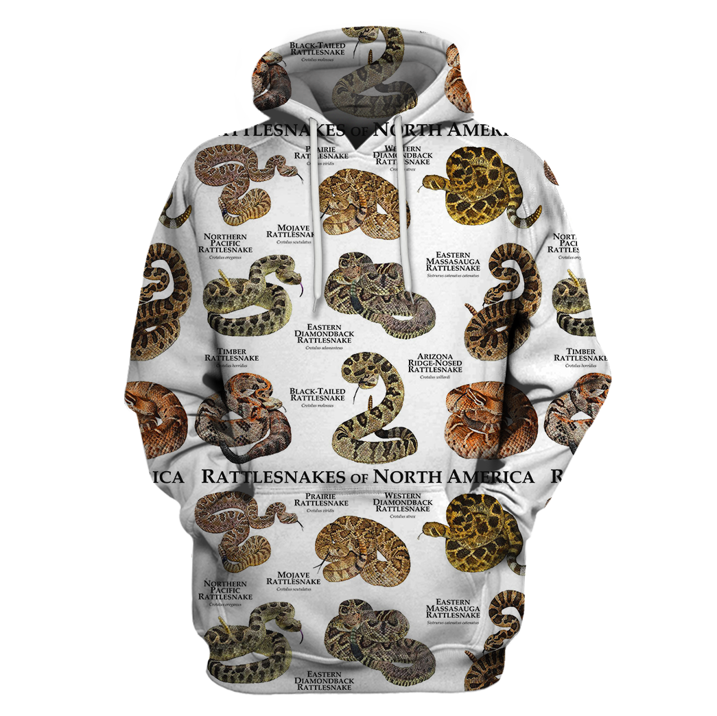 3D All Over Print Rattle Snakes Hoodie-Apparel-6teenth World-Hoodie-S-Vibe Cosy™