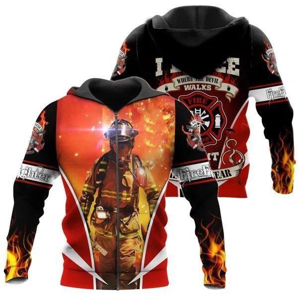 Limited Edition Firefighter Hoodie MP795 - Amaze Style™-