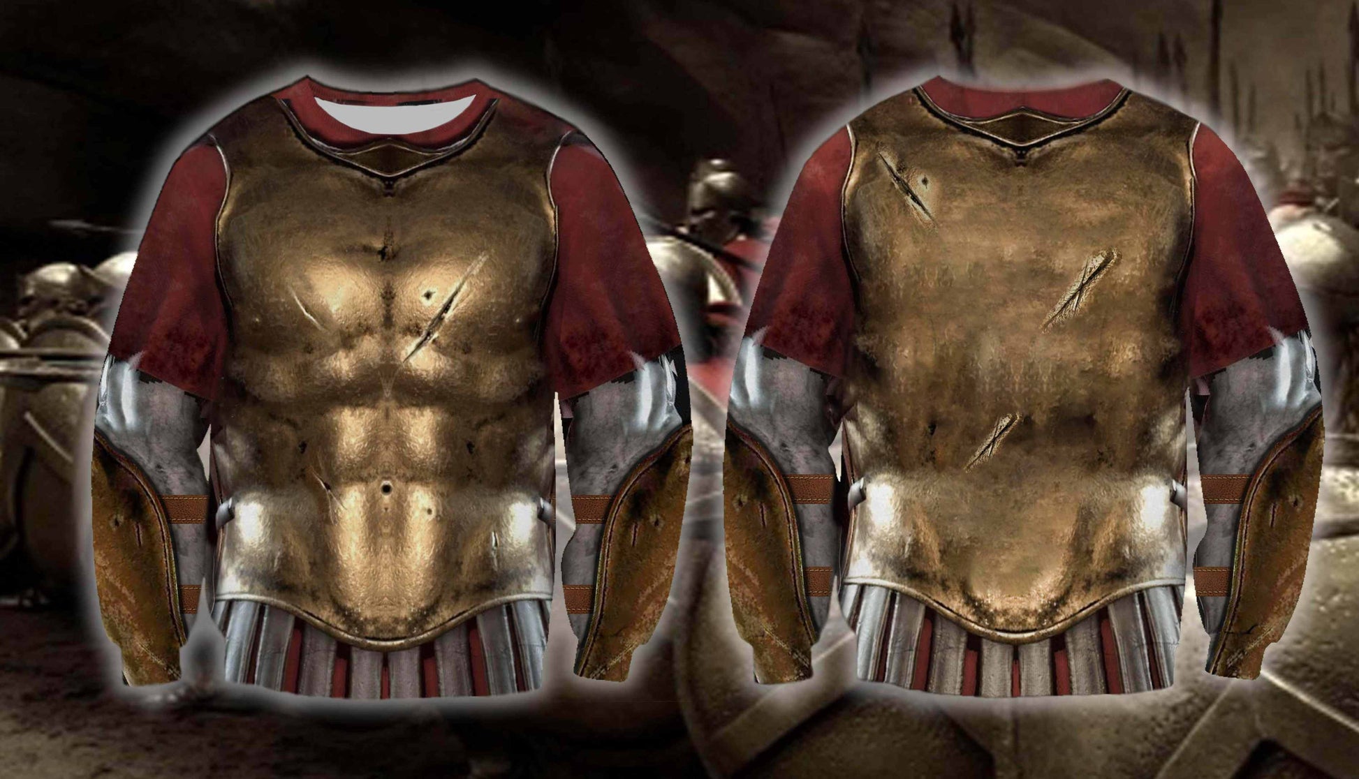 3D All Over Printed Spartan Armor Tops MP821 - Amaze Style™-Apparel